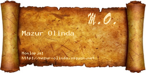 Mazur Olinda névjegykártya